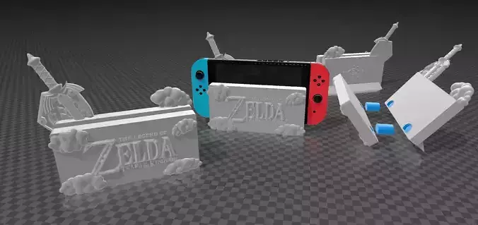Nintendo Switch Dock and Stand - Zelda Tears of the Kingdom 3D print model