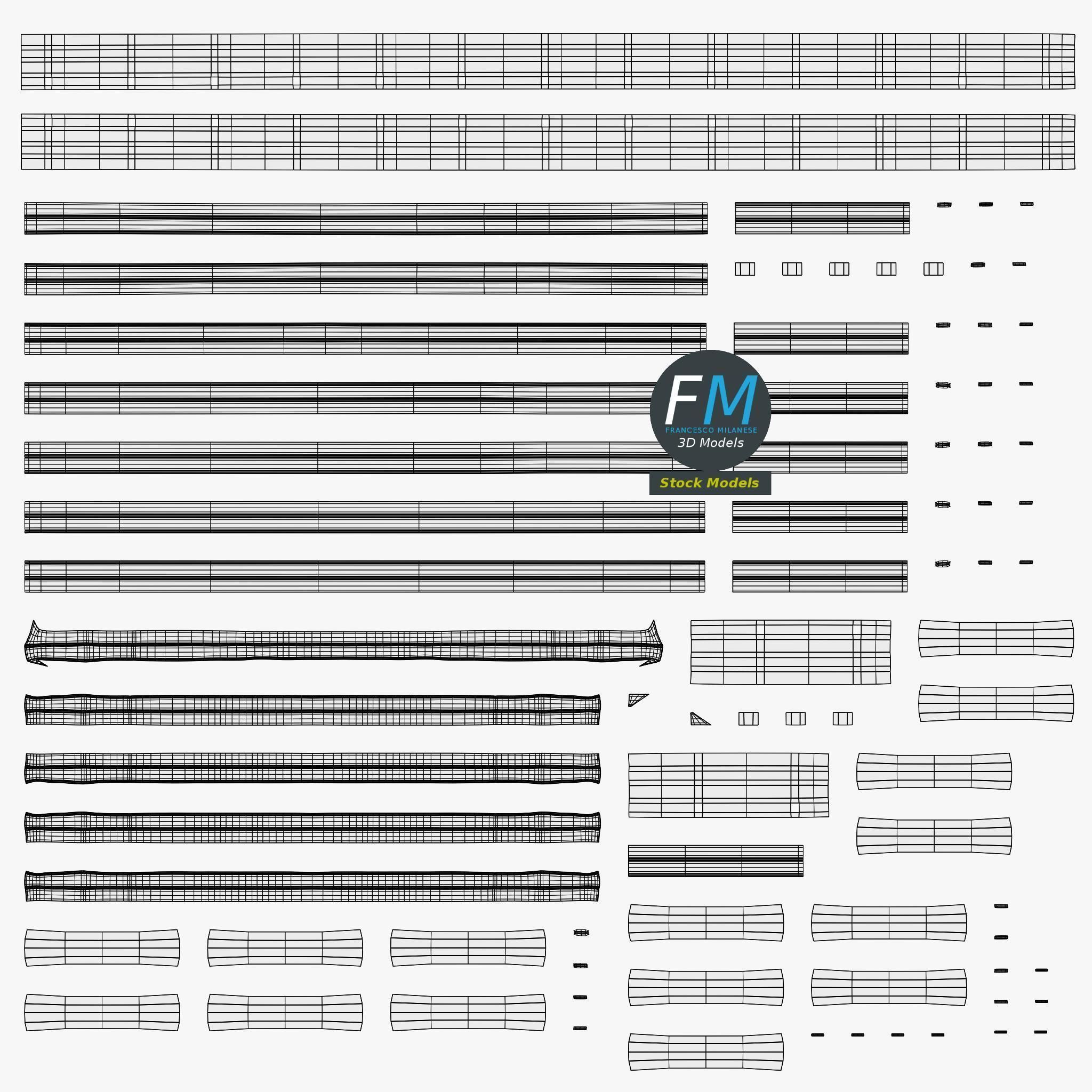 Modular ladder with cage 3D model_11