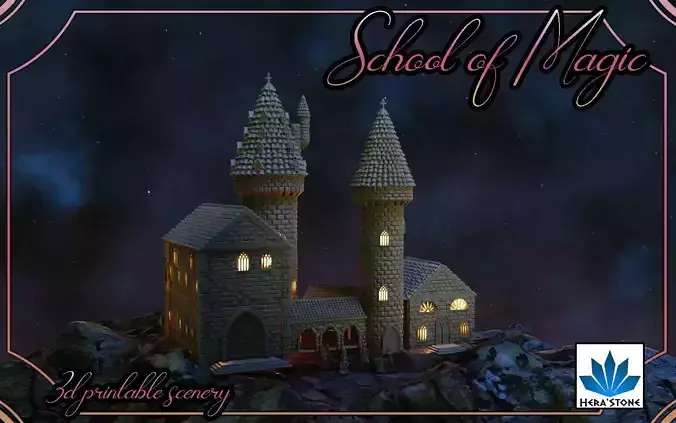 School of Magic COMPLETE SCENARY 3D print model