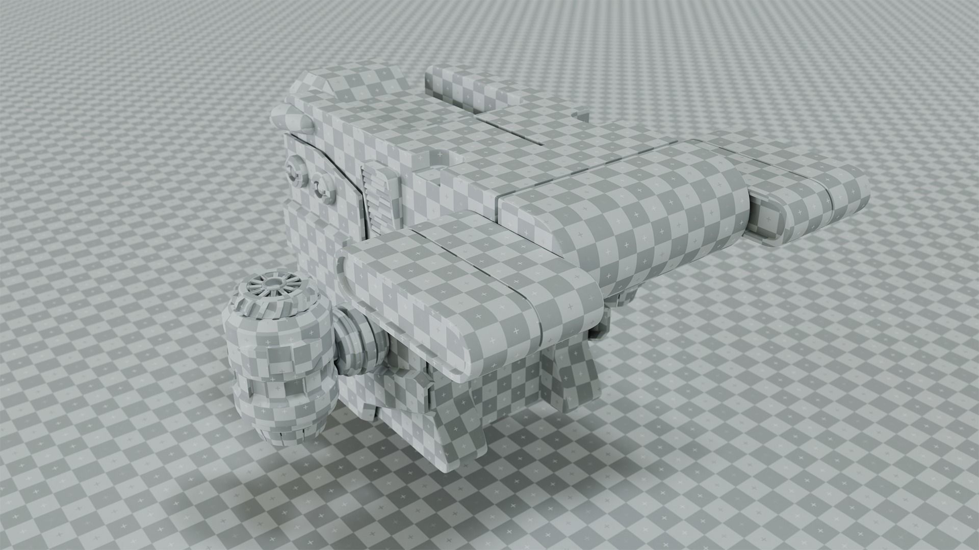 Basic human spaceship 3D model_10