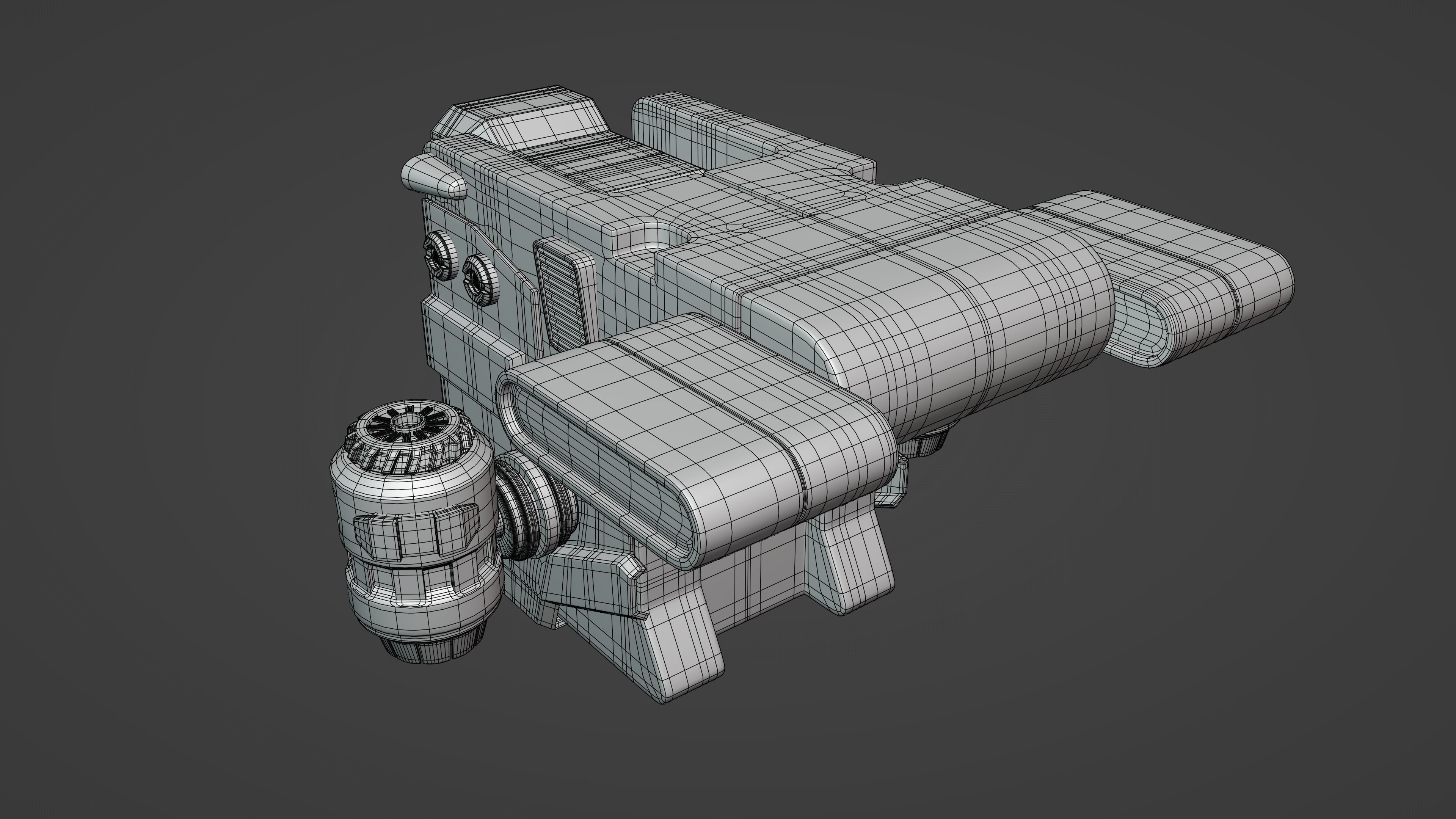 Basic human spaceship 3D model_7