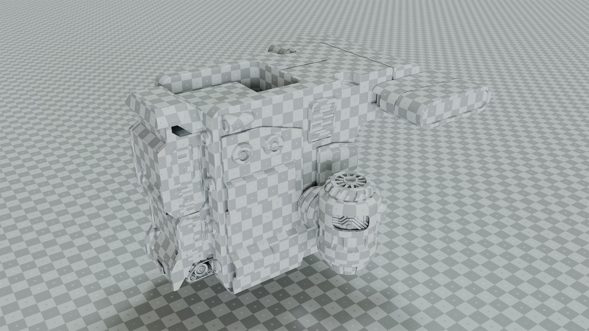 Basic human spaceship 3D model_11