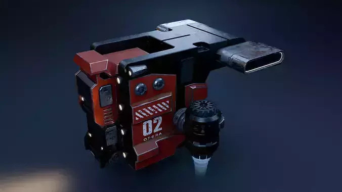 Basic human spaceship 3D model