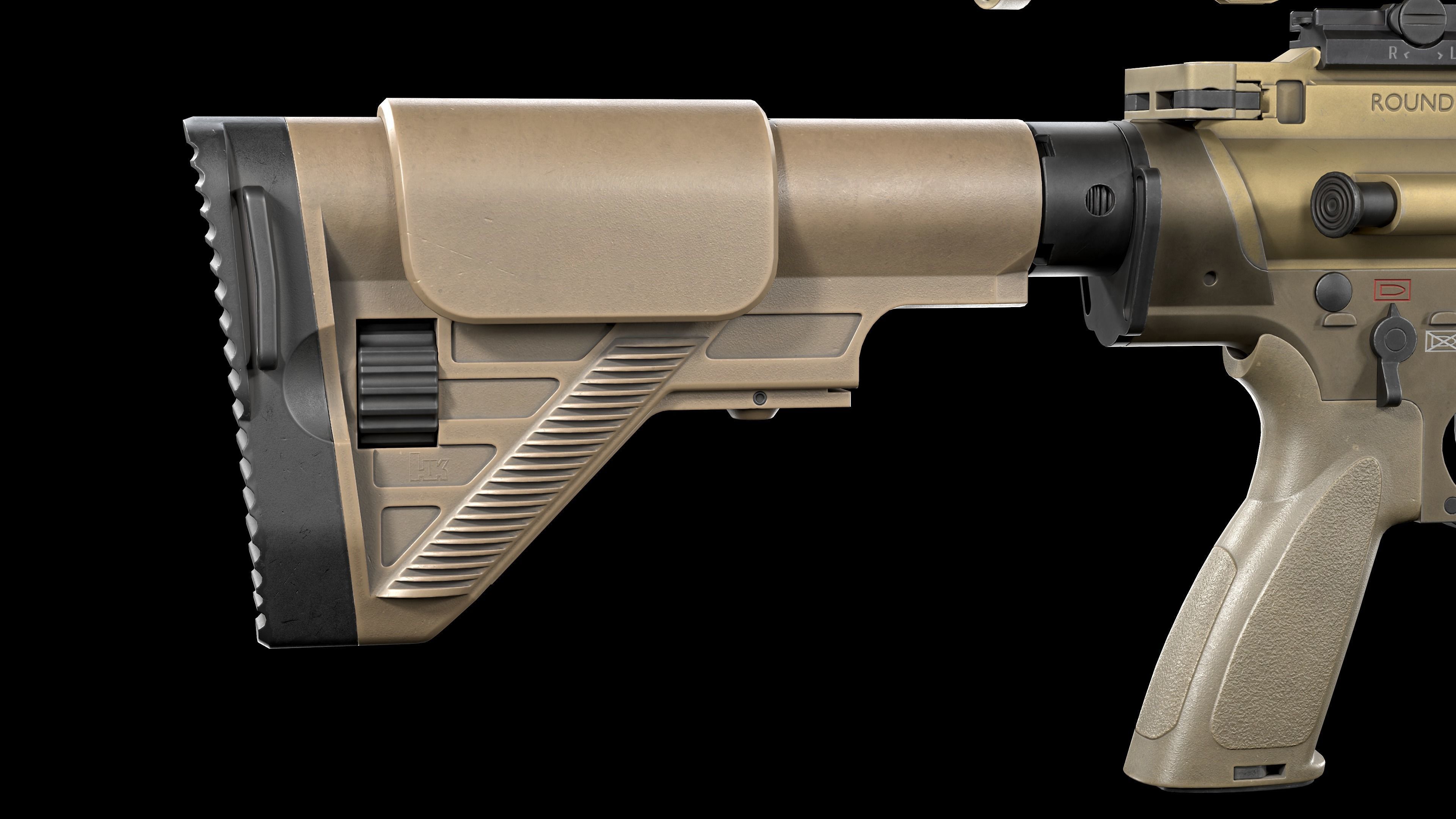 Tactical Modular Sniper Rifle HK G28 and G28 patrol 3D Model Collection_27