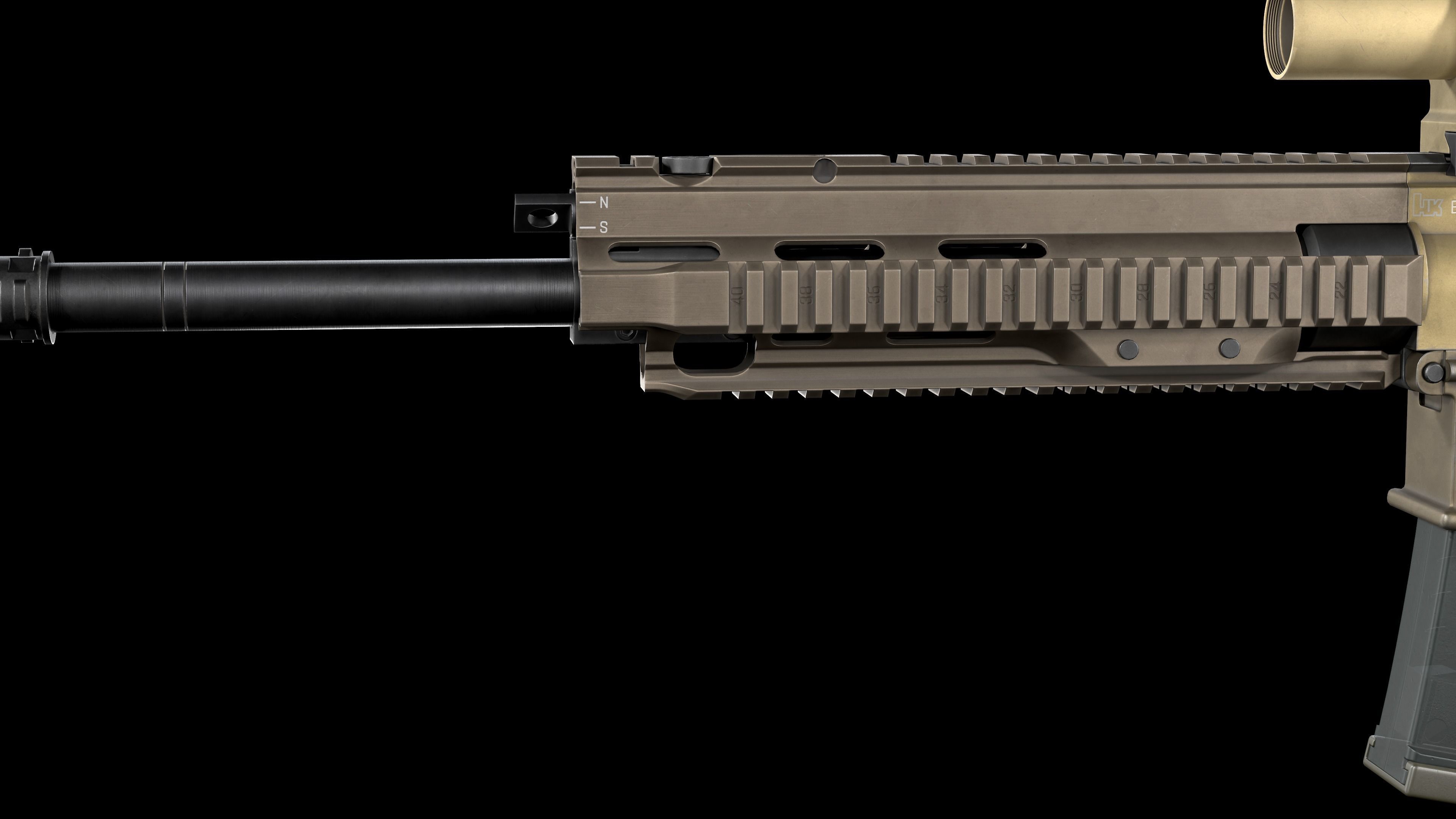 Tactical Modular Sniper Rifle HK G28 and G28 patrol 3D Model Collection_32