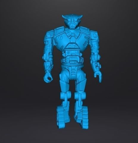 CAPTAIN POWER BLASTARR 1986 TOY 4 INCH FIGURE BIO DREAD 3D print model_6