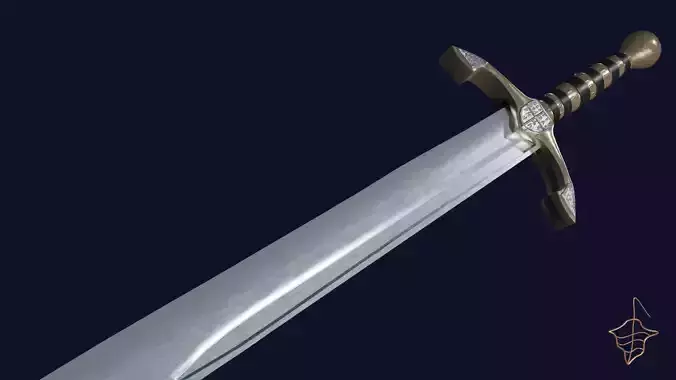 Falchion sword with Excalibur handle