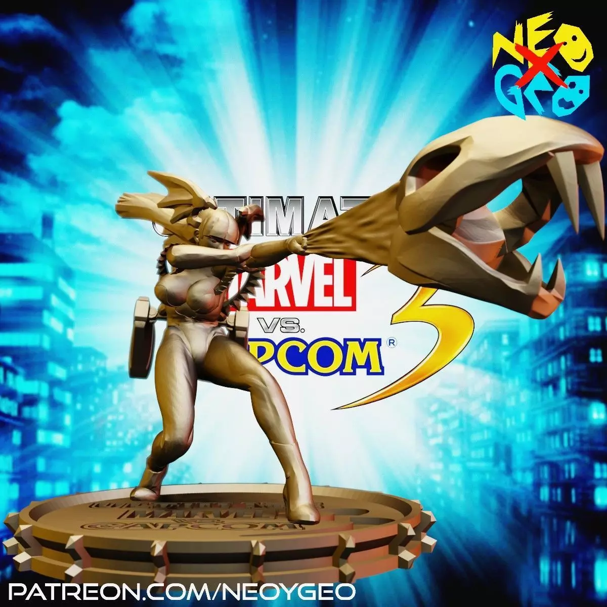 MORRIGAN - MARVEL VS CAPCOM 3 3D print model_0