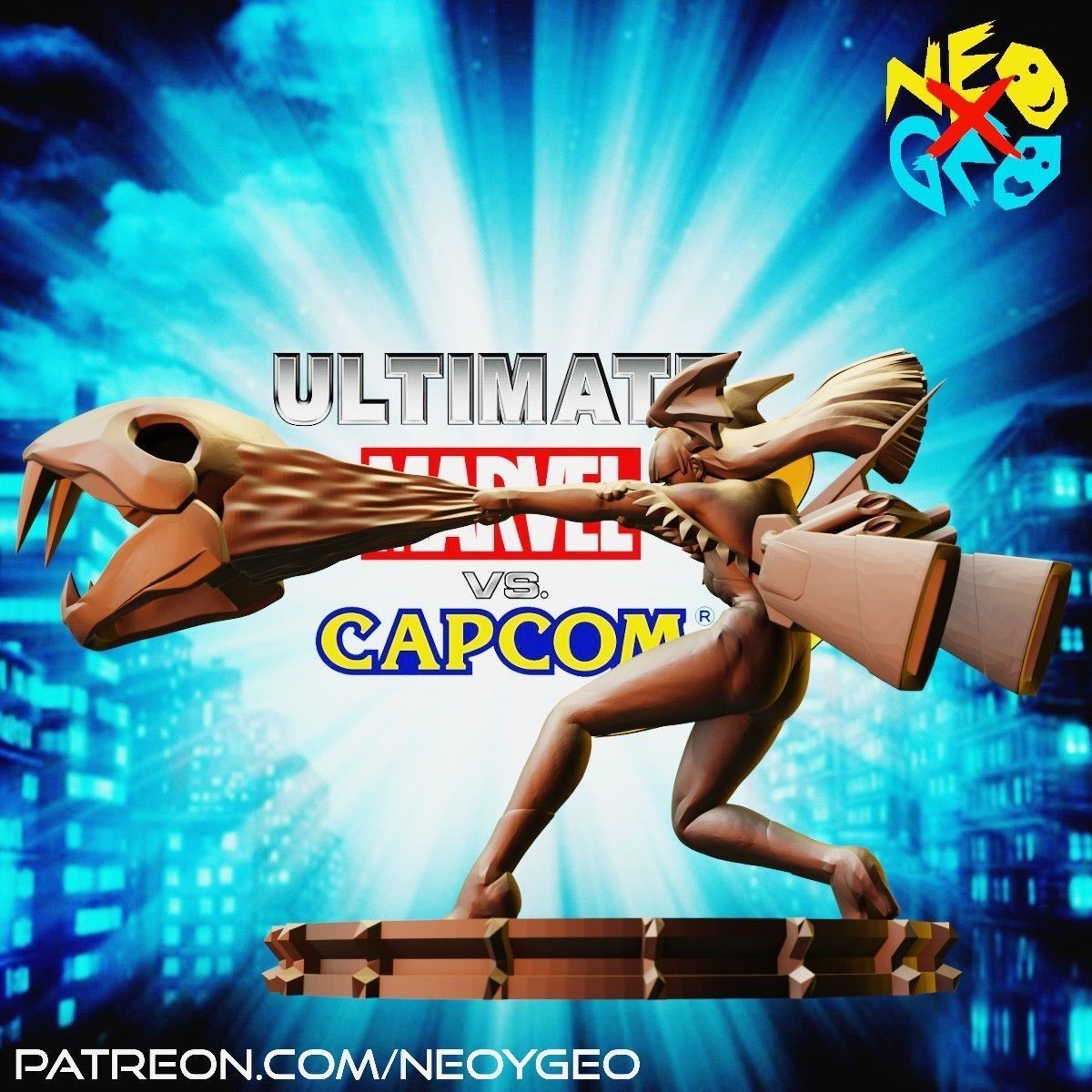 MORRIGAN - MARVEL VS CAPCOM 3 3D print model_1