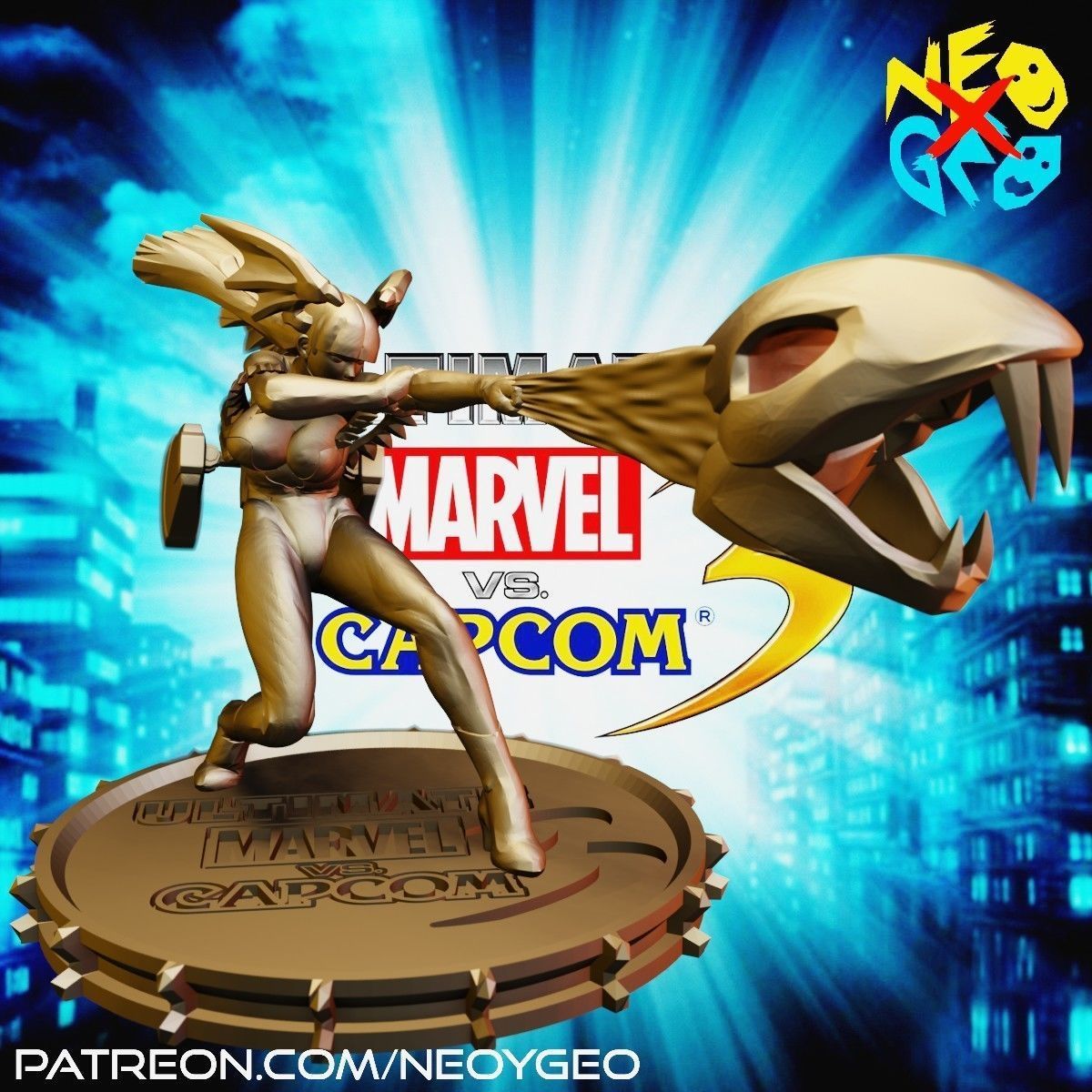 MORRIGAN - MARVEL VS CAPCOM 3 3D print model_2