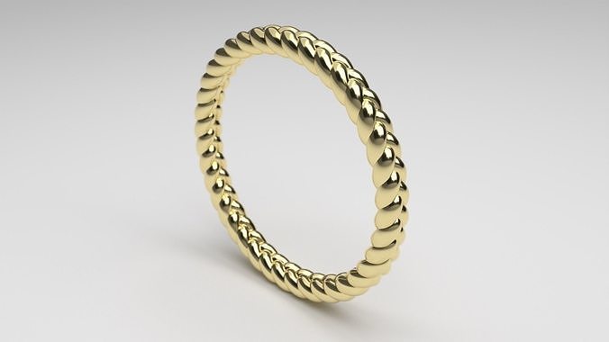 Braided Ring US Size 8 3D print model