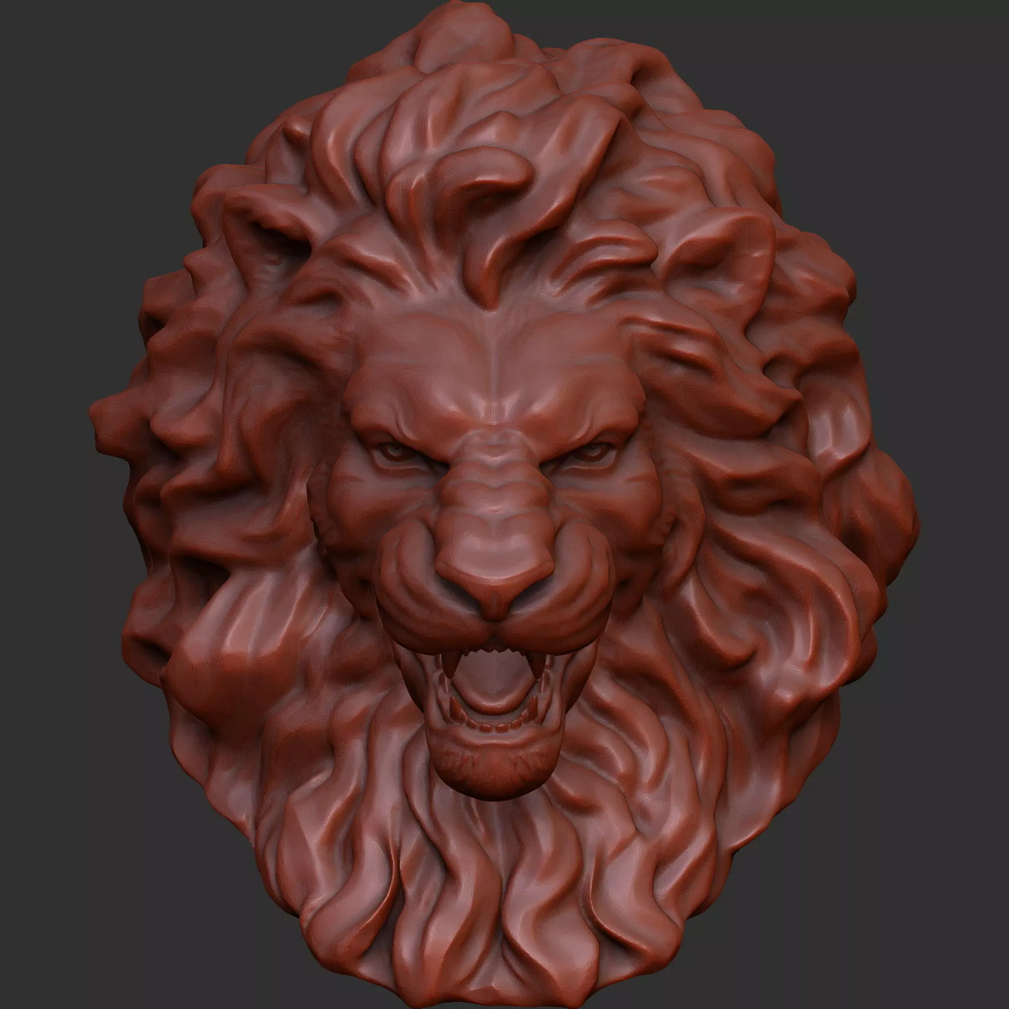 Lion Head 3D print model