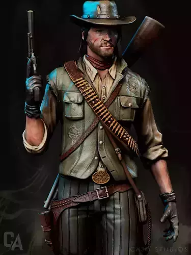 John Marston 3D Print 3D print model