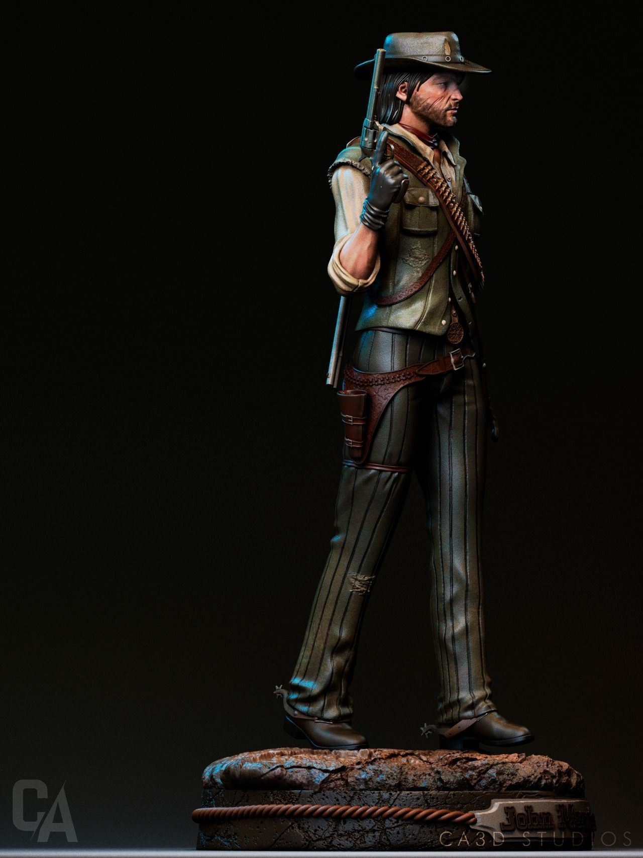 John Marston 3D Print 3D print model_4