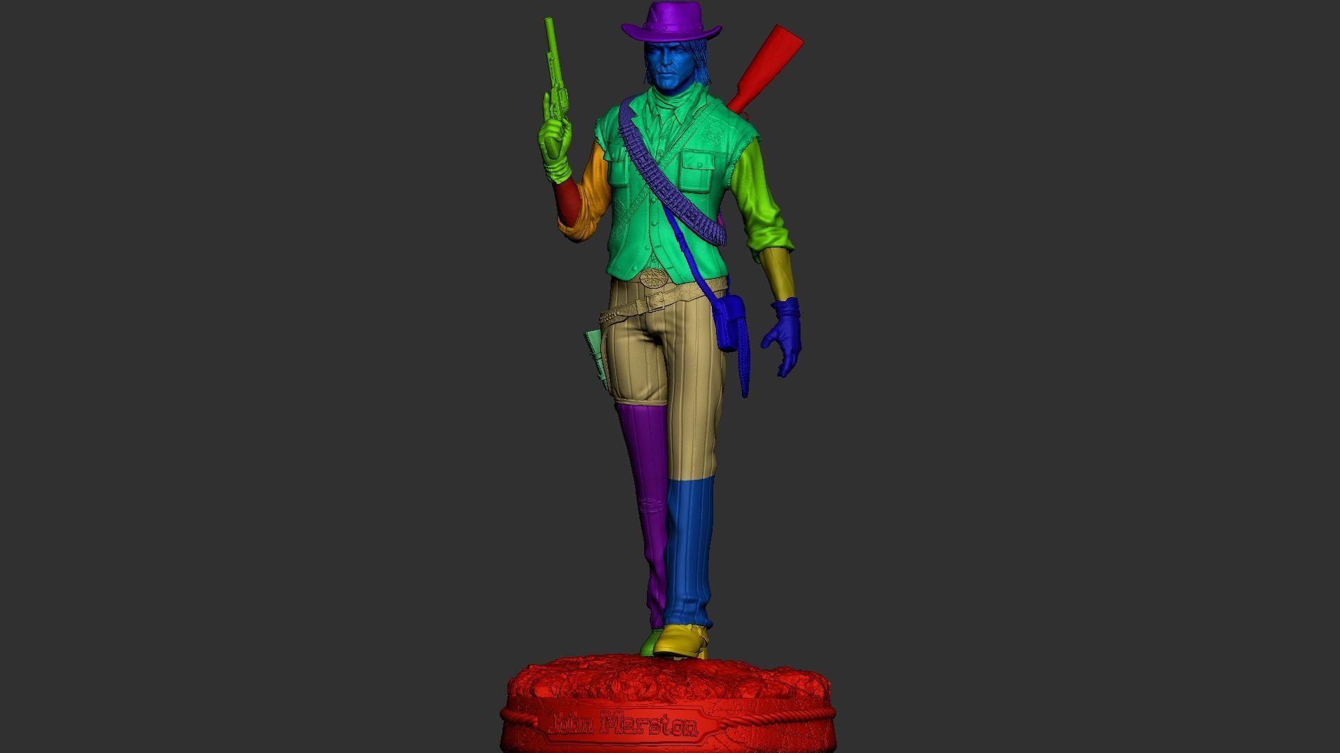 John Marston 3D Print 3D print model_5