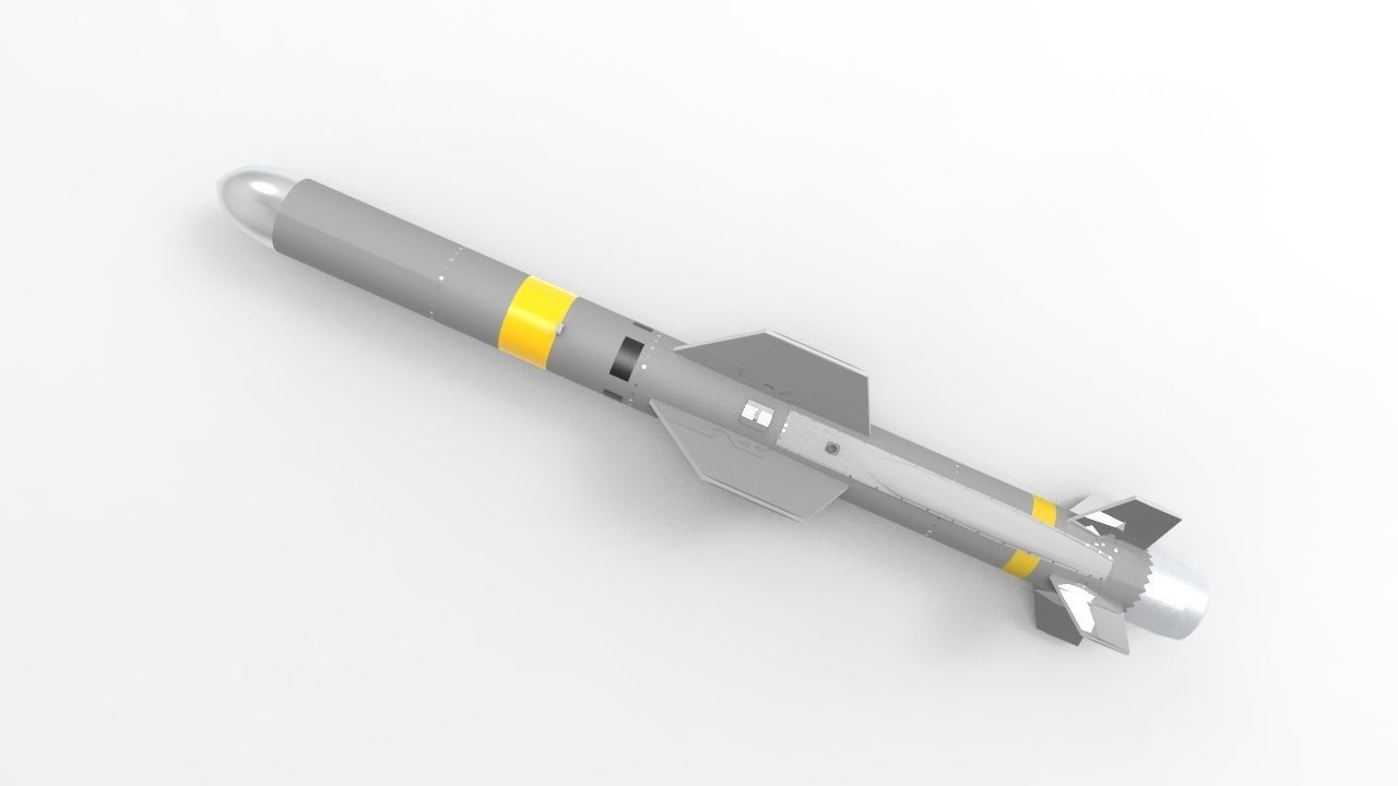 AGM-84 C Harpoon Anti-Ship Missile 3D print model_6