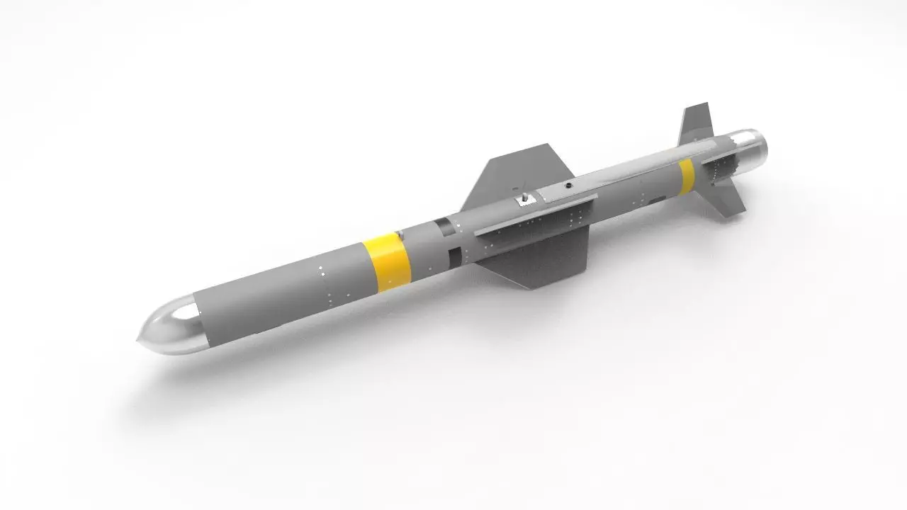 AGM-84 C Harpoon Anti-Ship Missile 3D print model_0