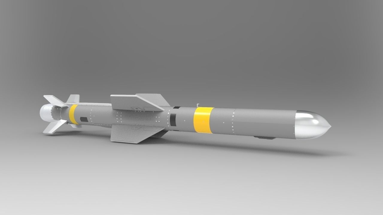 AGM-84 C Harpoon Anti-Ship Missile 3D print model_7