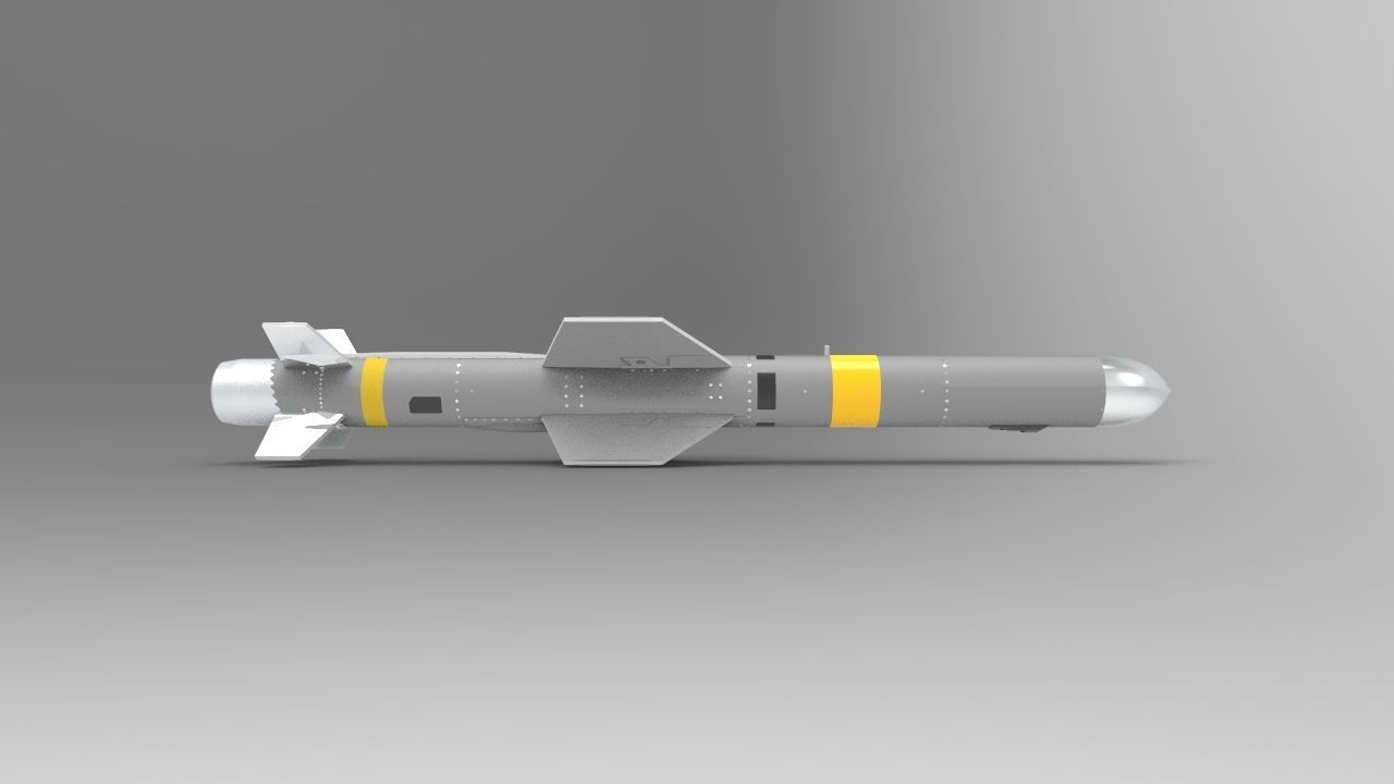 AGM-84 C Harpoon Anti-Ship Missile 3D print model_3