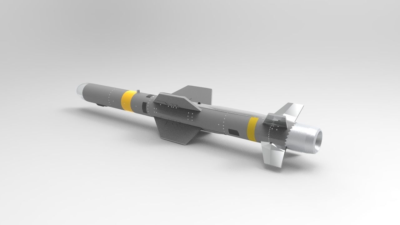 AGM-84 C Harpoon Anti-Ship Missile 3D print model_2