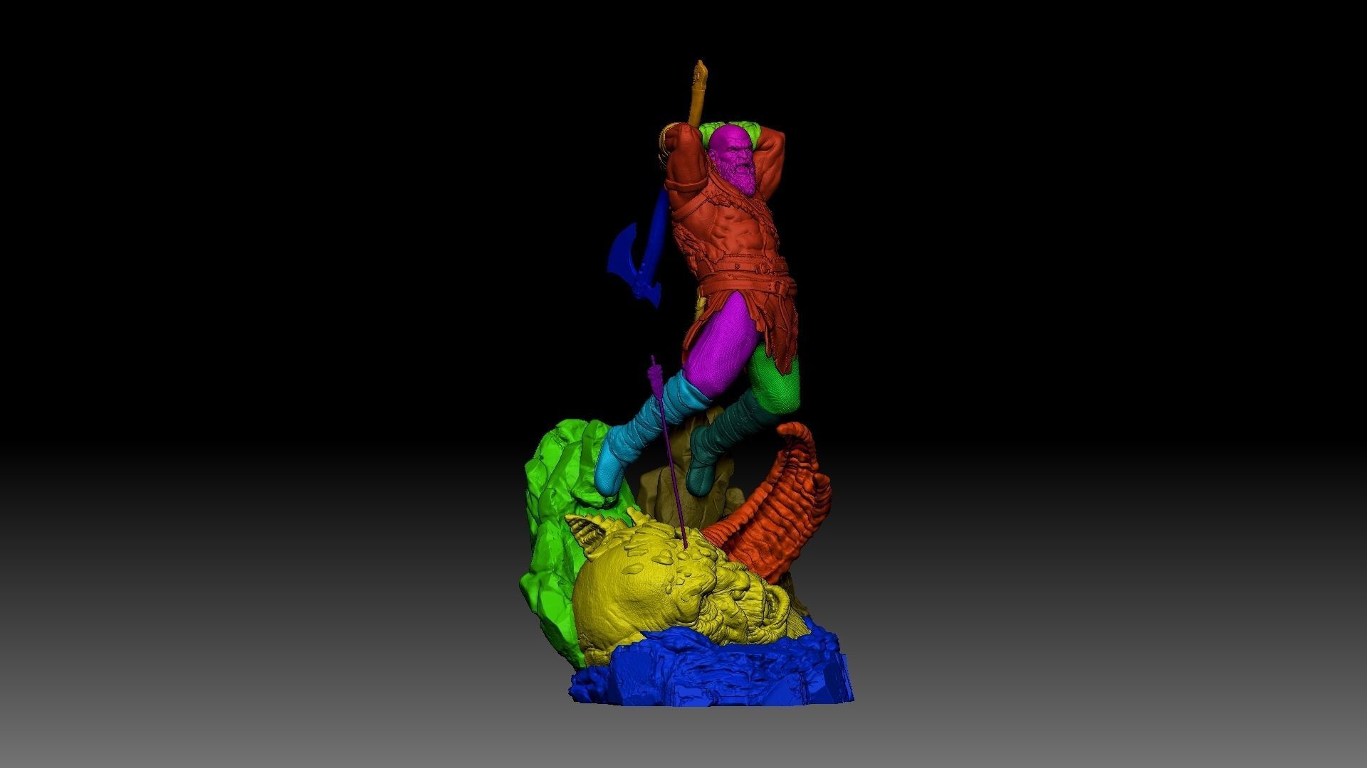 Kratos 3D Print 3D print model_6