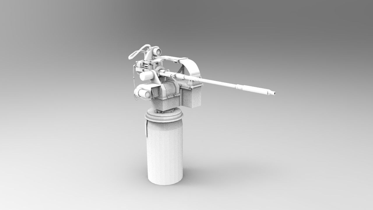 Machinegun Ship 3D print model_2