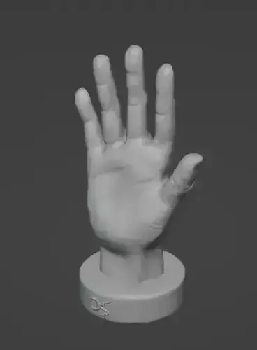 Realistic Hand 3D print model