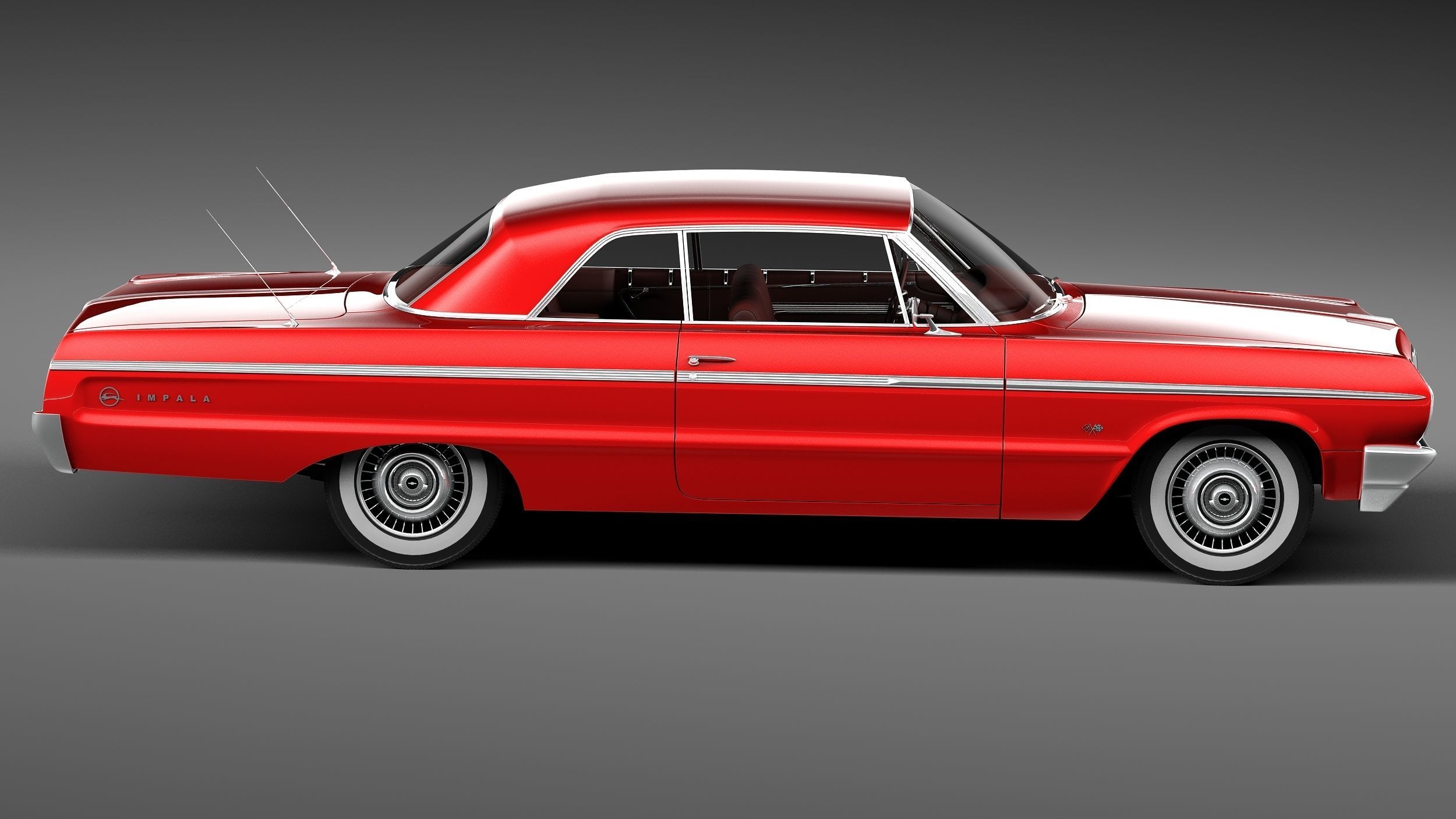 Chevrolet Impala Coupe 1964 3D model_6