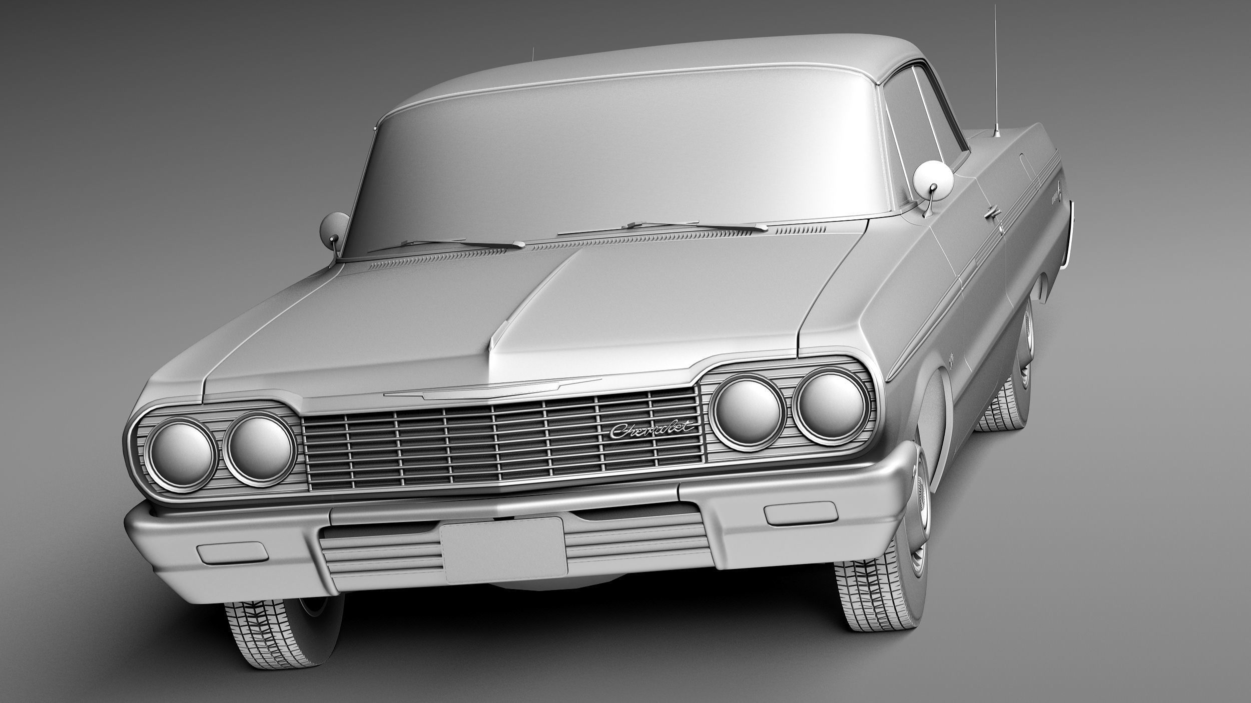 Chevrolet Impala Coupe 1964 3D model_9