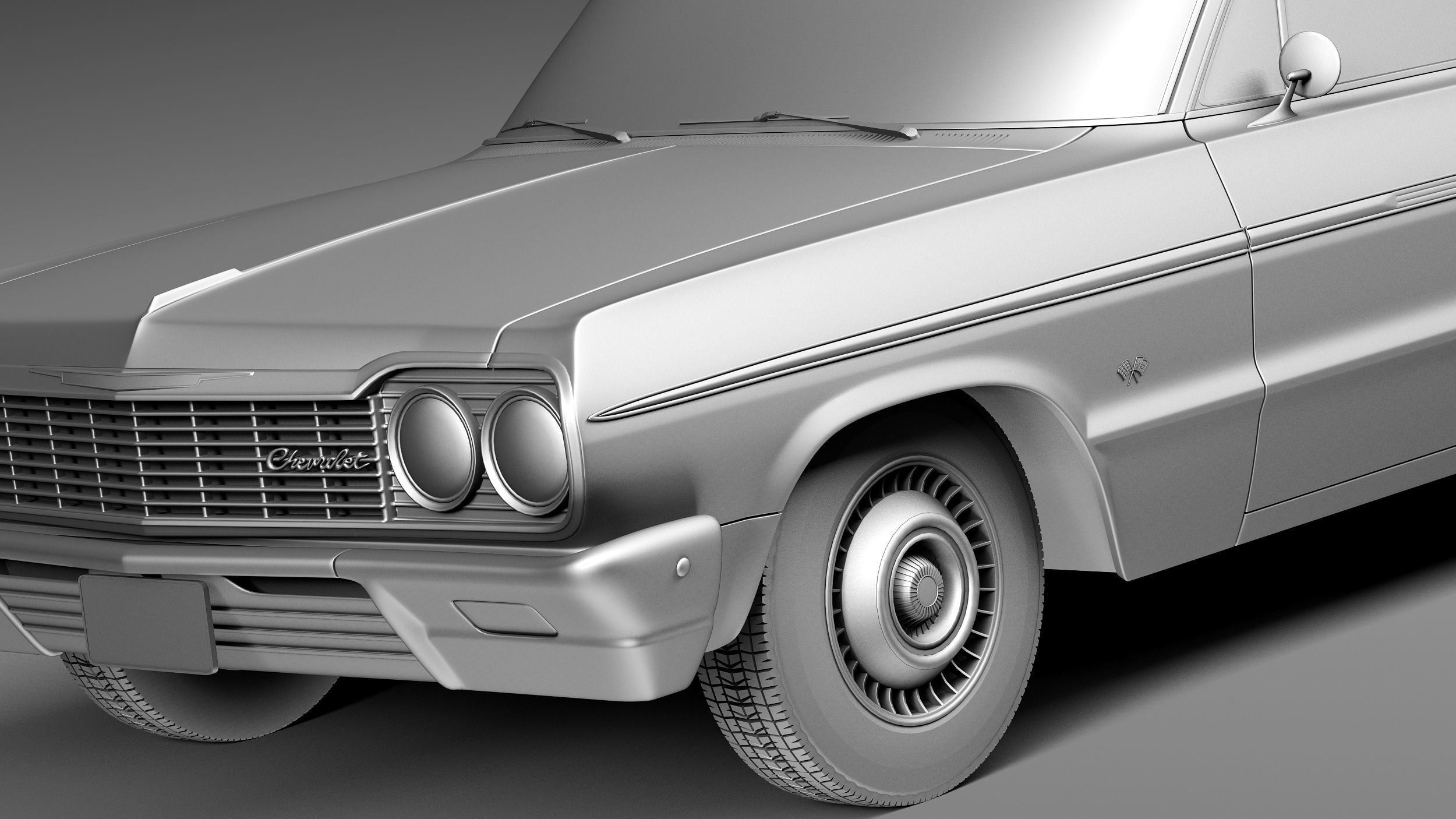 Chevrolet Impala Coupe 1964 3D model_10
