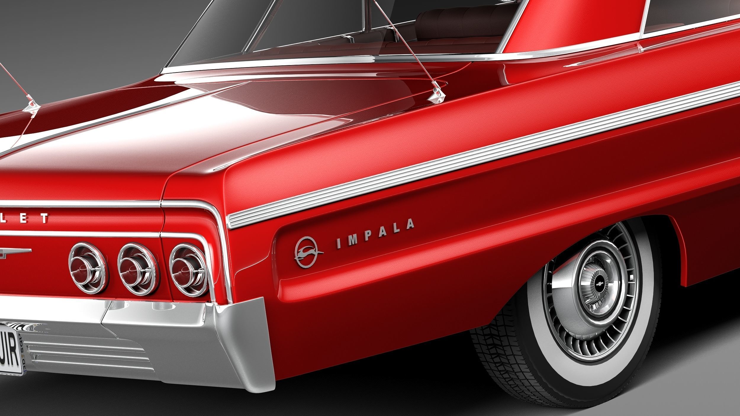 Chevrolet Impala Coupe 1964 3D model_3