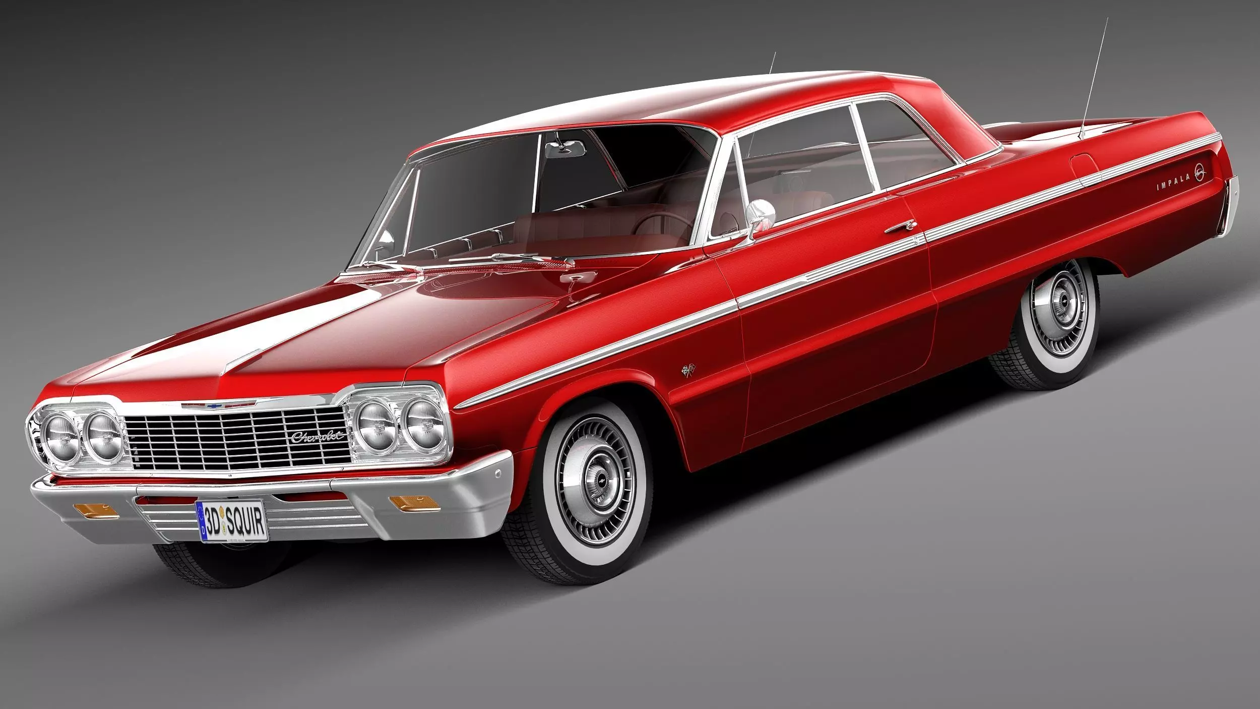 Chevrolet Impala Coupe 1964 3D model_0