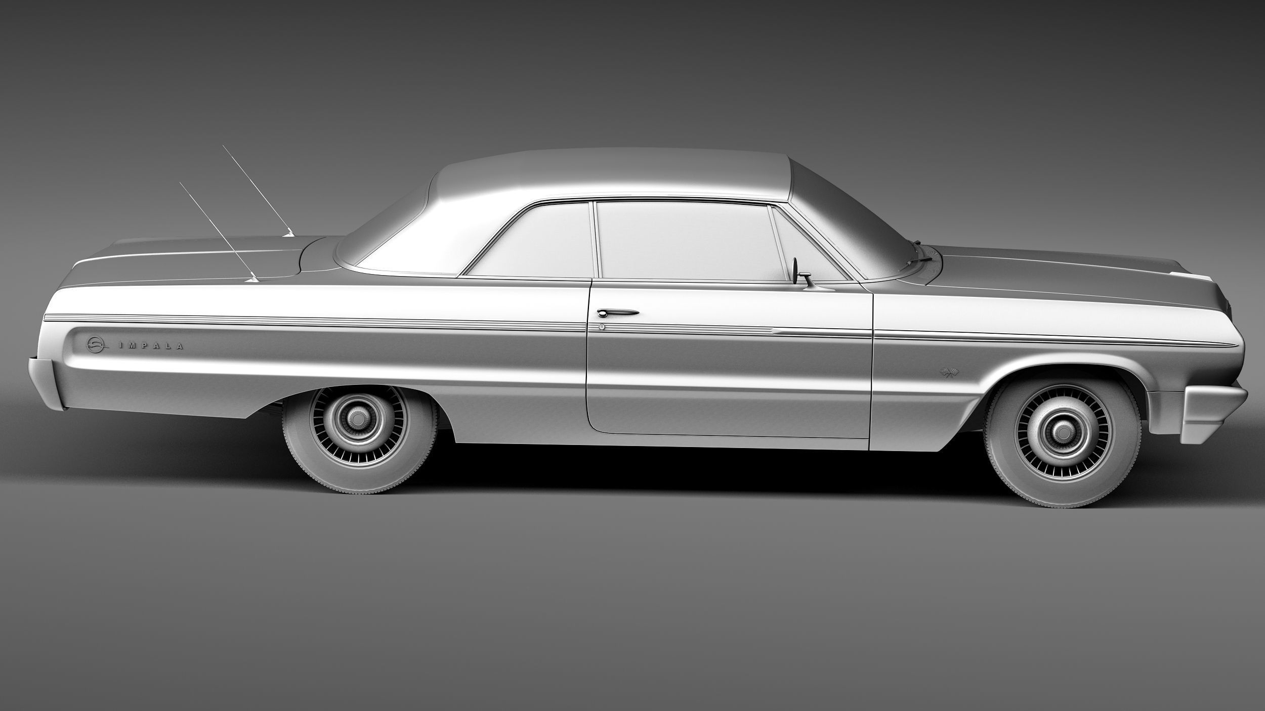 Chevrolet Impala Coupe 1964 3D model_14
