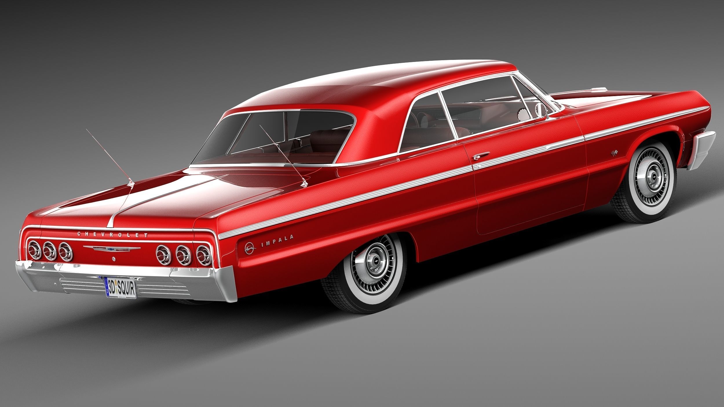 Chevrolet Impala Coupe 1964 3D model_4