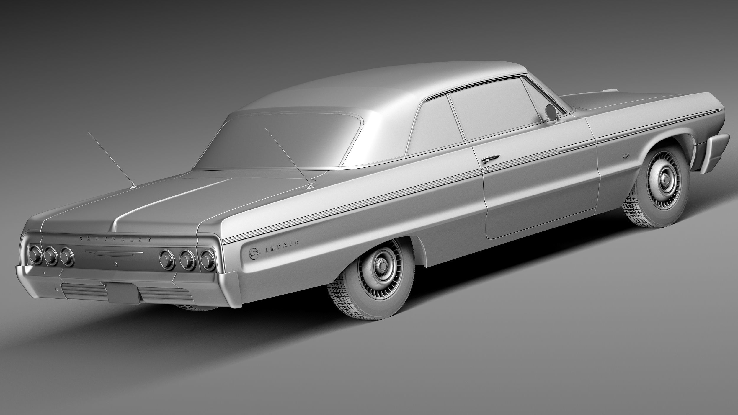 Chevrolet Impala Coupe 1964 3D model_12