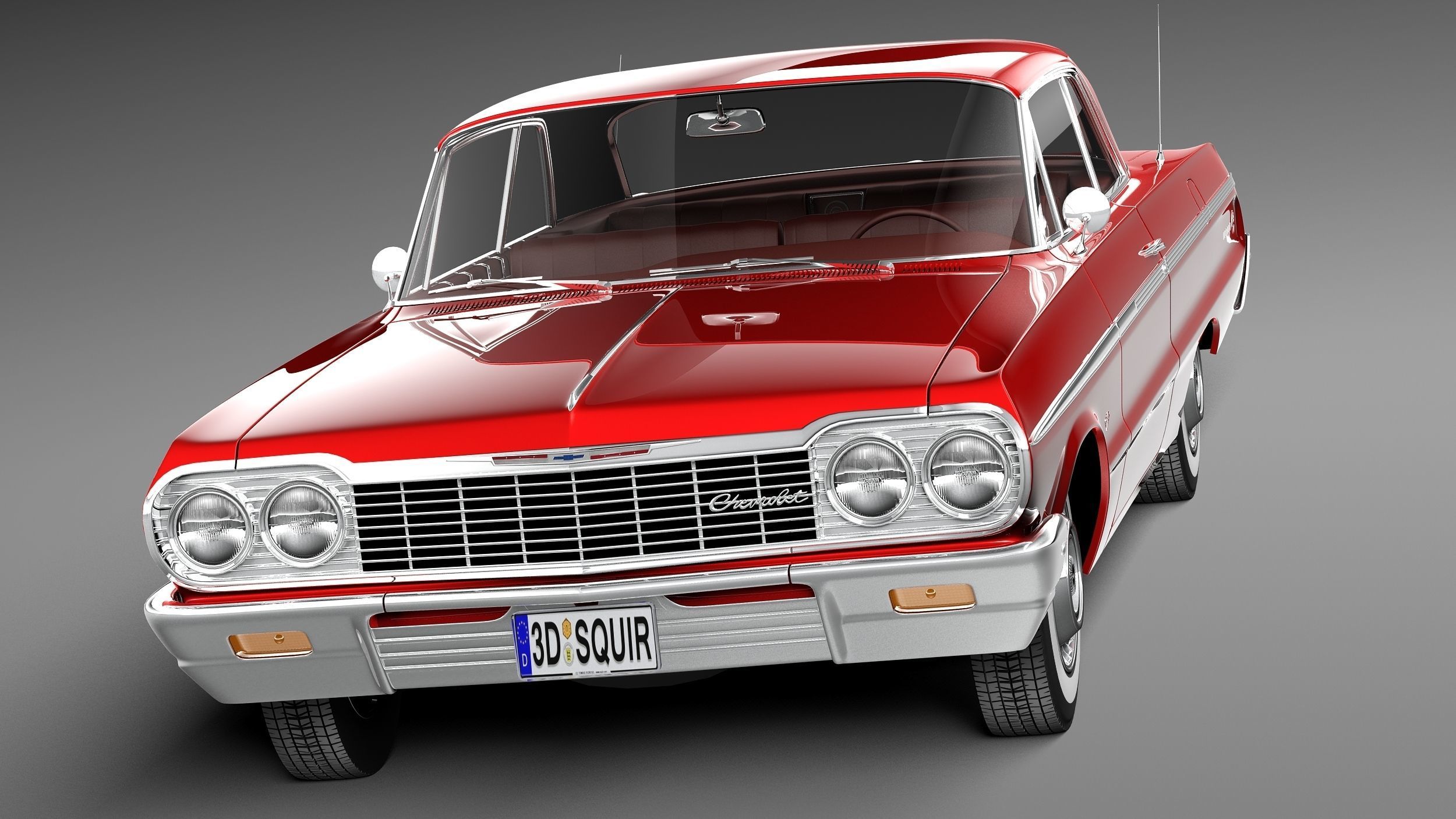 Chevrolet Impala Coupe 1964 3D model_1