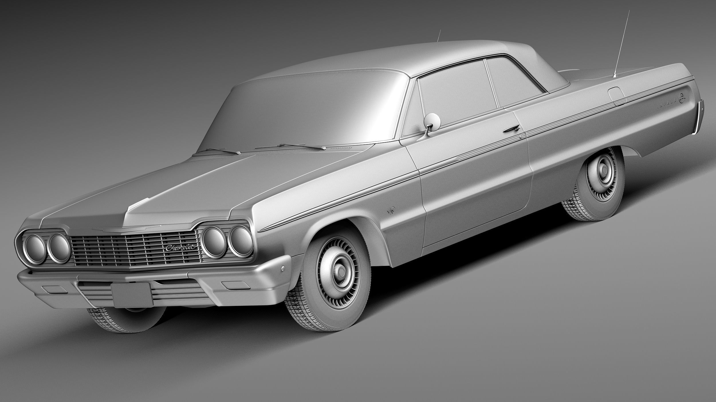 Chevrolet Impala Coupe 1964 3D model_8