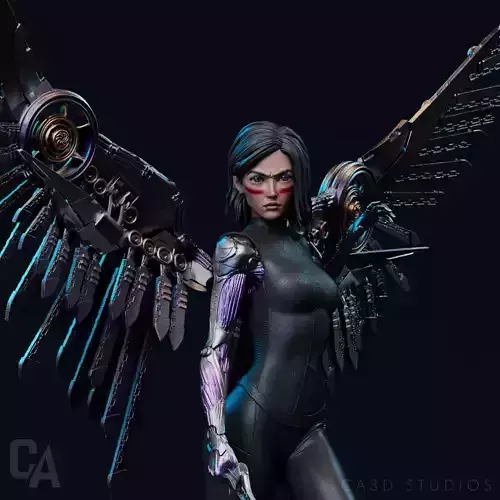 Alita Battle Angel 3D Print 3D print model