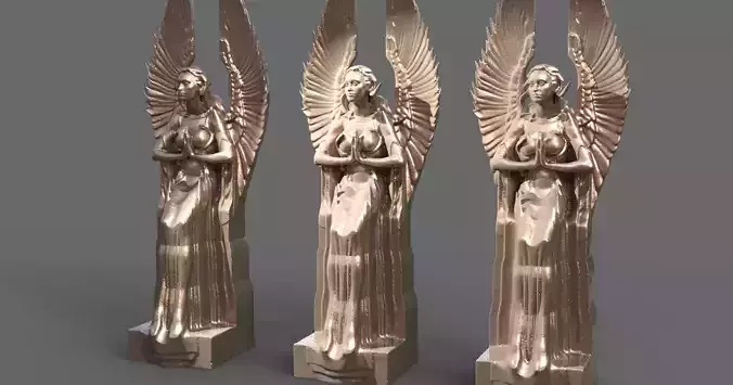 Praying Goddess statue
