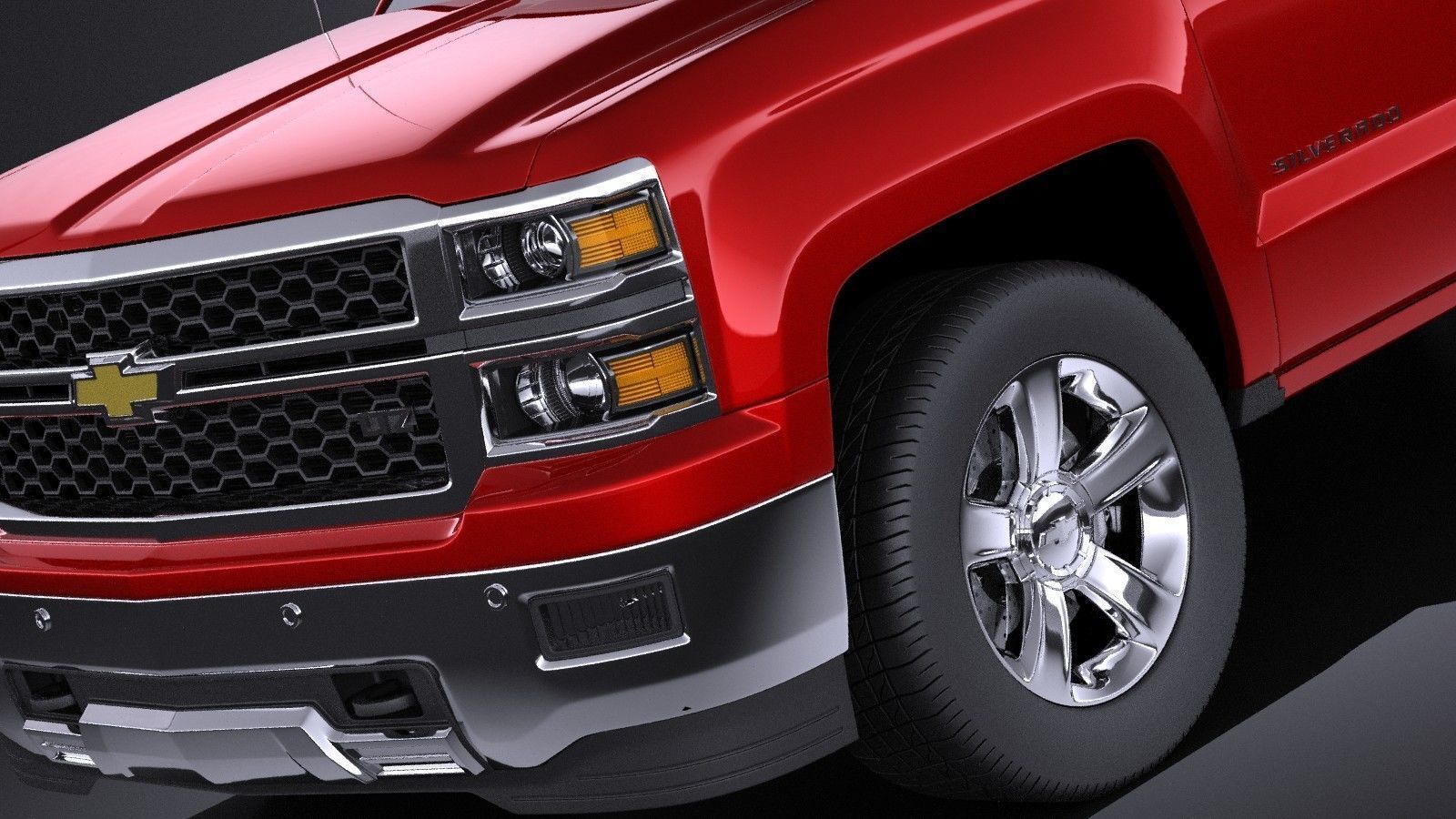 Chevrolet Silverado 2014 Regular Cab VRAY 3D model_5