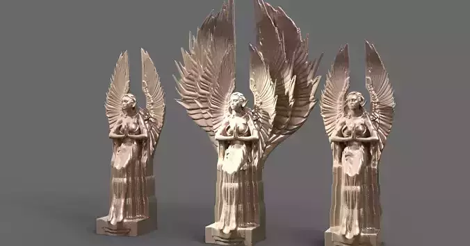 Praying Goddess statue 2 models
