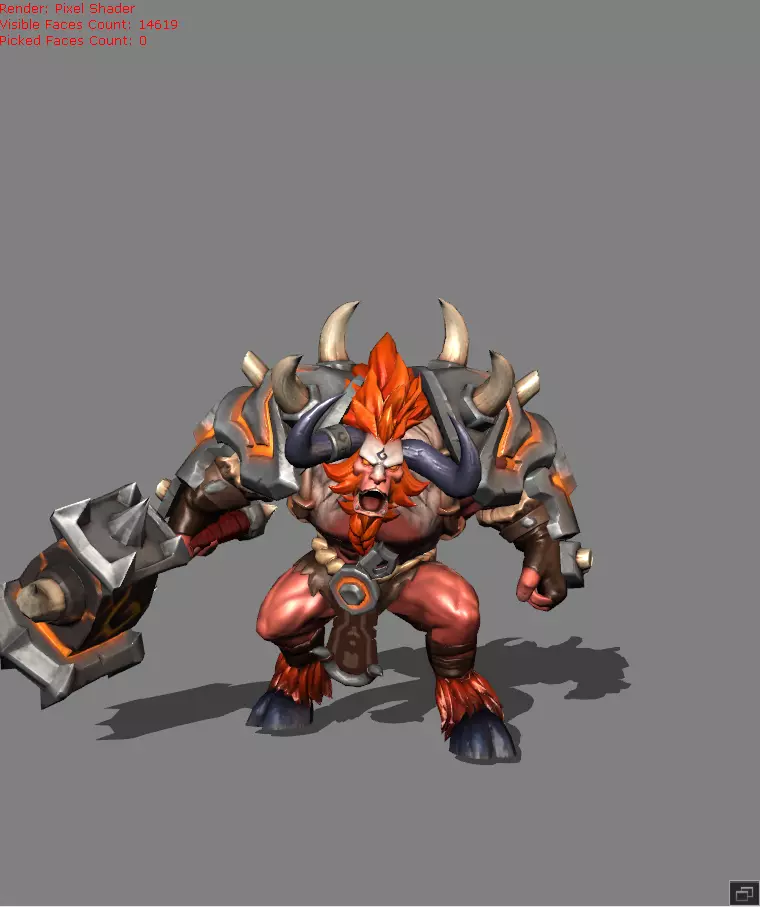 Minotaur Son of Minos Low-poly 3D model