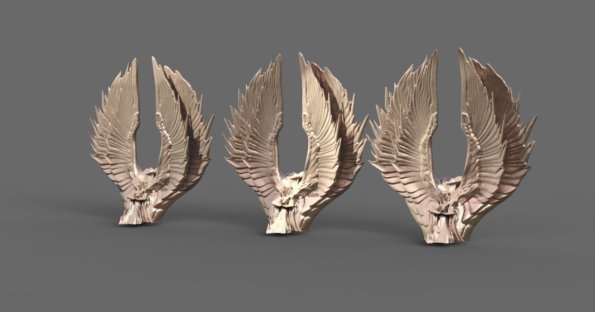 Praying Goddess stand  3D model_1