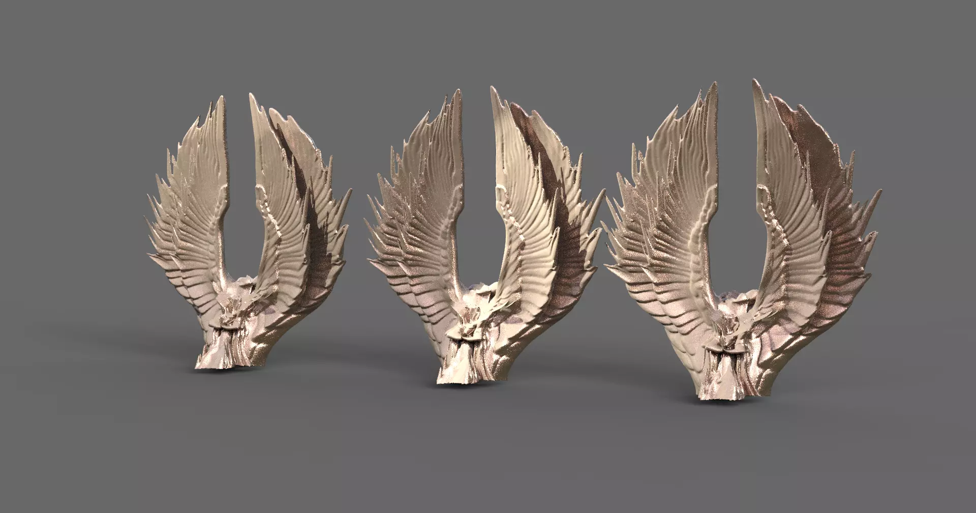 Praying Goddess stand  3D model_0