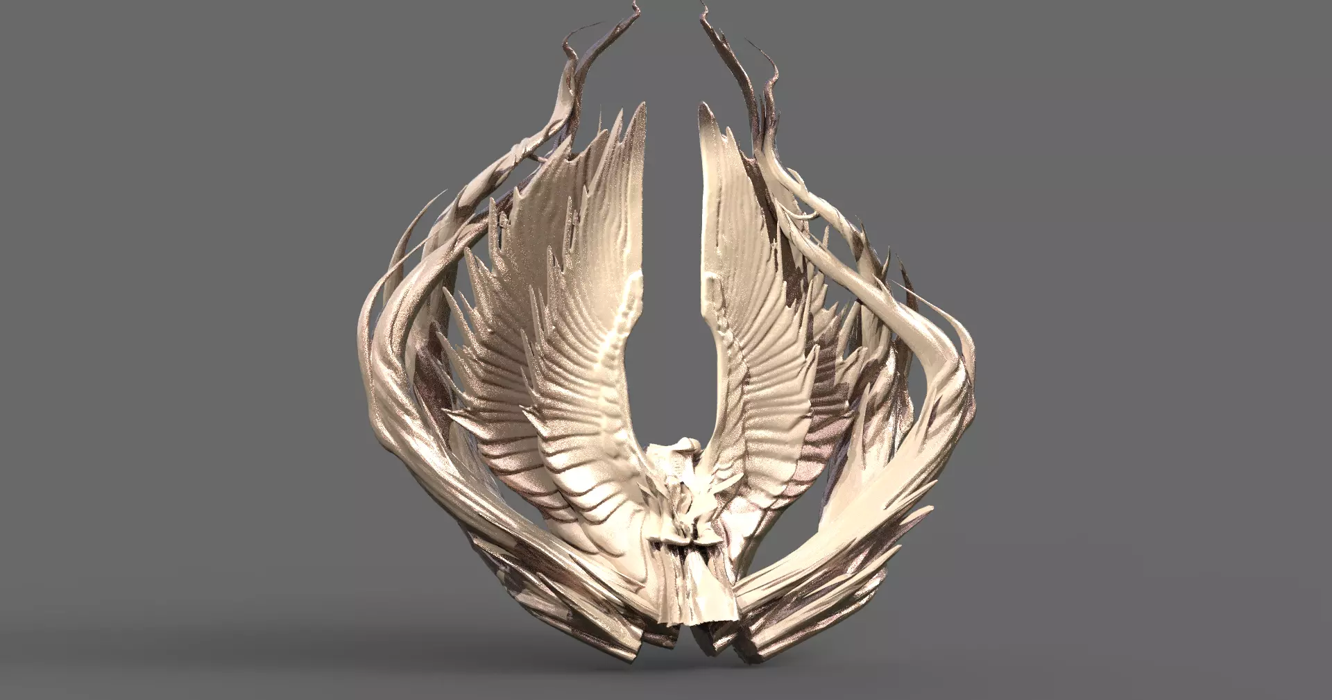 Praying Goddess stand Ivy base 3D model_0