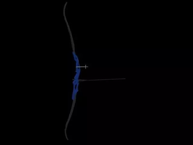 Recurve Bow 3D model_0