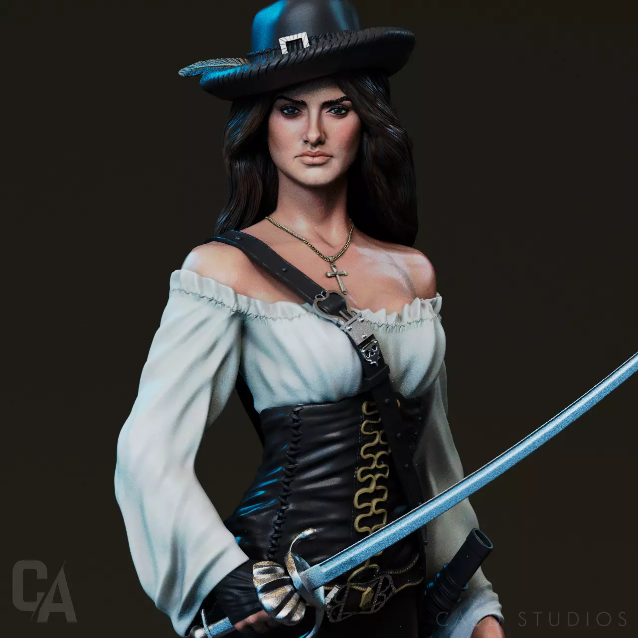 Angelica Teach - Pirates of the Caribbean 3D Print 3D print model_0