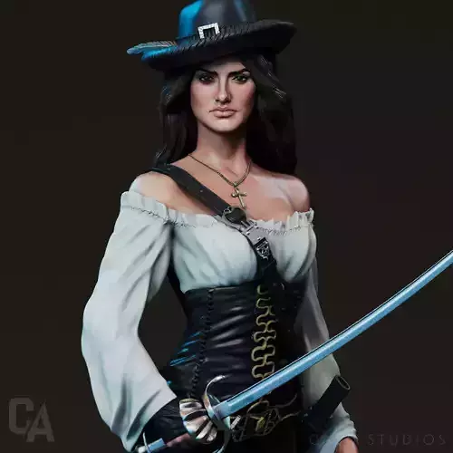 Angelica Teach - Pirates of the Caribbean 3D Print 3D print model