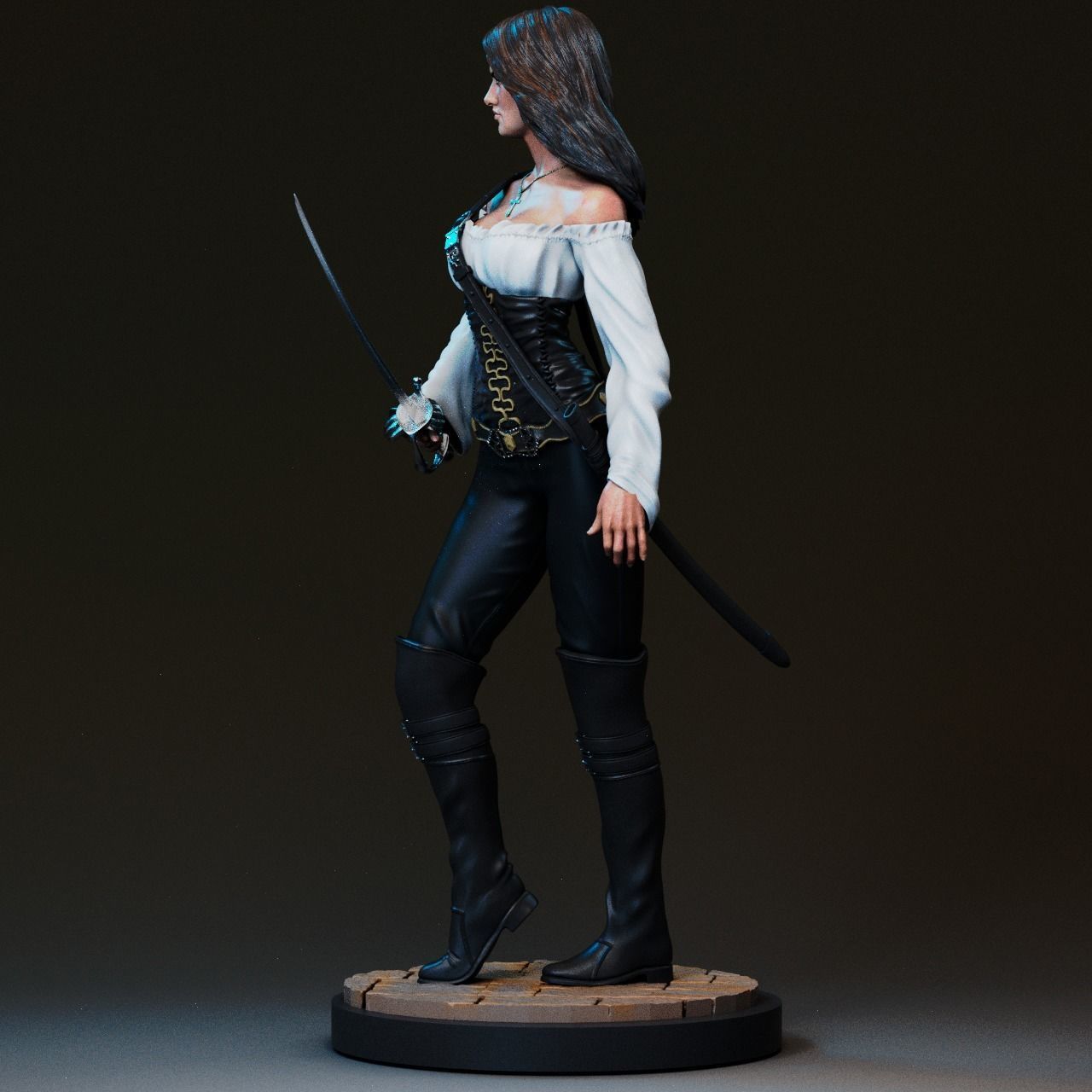 Angelica Teach - Pirates of the Caribbean 3D Print 3D print model_3