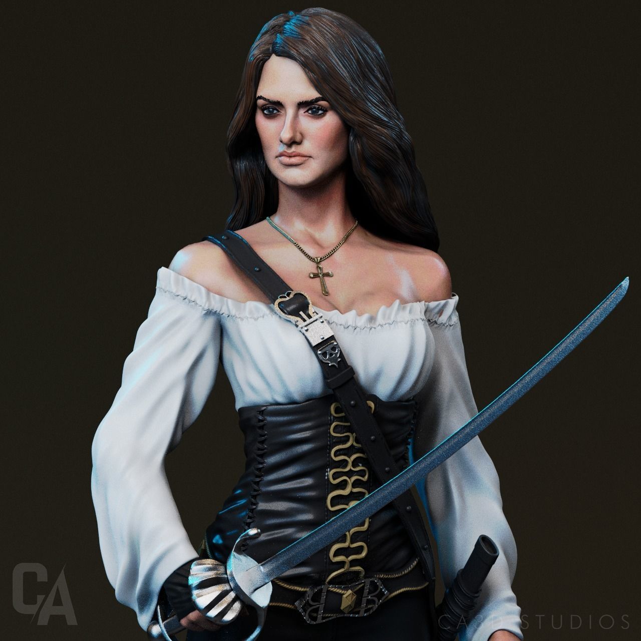 Angelica Teach - Pirates of the Caribbean 3D Print 3D print model_1